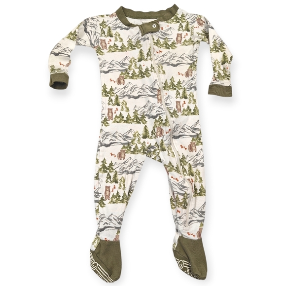 Burt's Bees Baby Unisex Organic Cotton Zip-Front Pajamas Bundle 6-9 Months Sleep - Picture 2 of 8
